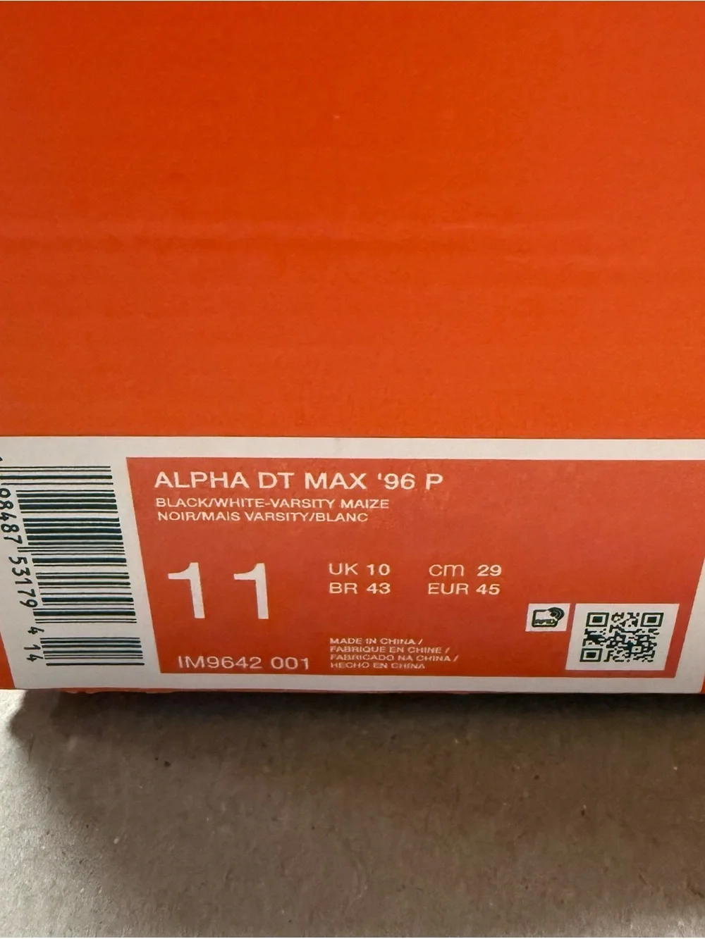 Nike Alpha DT Max 96 Cleat Mens size 11 Deion Sanders Football Shoes NEW!